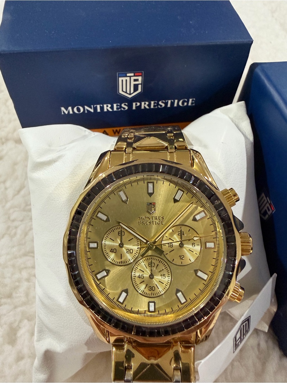 Invicta Gold-Tone Chronograph Wristwatch